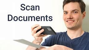 How to Scan a Document to your Phone