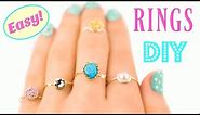 5 DIY Rings EASY & Adjustable! How To Make a Ring | EASY Diy Rings