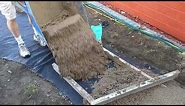 How to place a pervious concrete path