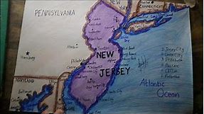 How to draw New Jersey map easy SAAD