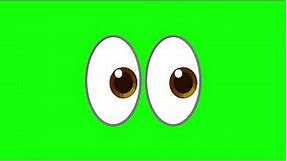 Eyes Animated Emoji in Green Screen (4K Quality + Free Download Google Drive Link)