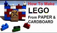 How to make Lego from Paper and Cardboard | Make Lego Blocks at Home