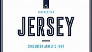 Jersey - Condensed Athletic Font