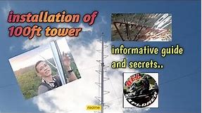 100ft MONOPOLE TOWER#2.very informative guide & technique😃