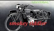 VINTAGE 1939 EXCELSIOR UNIVERSAL MOTORCYCLE , POWERED BY VILLIERS 9D 2 STOKE / TEMPO ENGINE