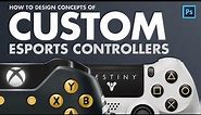 Design Custom Esports Gaming controllers | Photoshop Tutorials