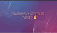 using file share in itunes