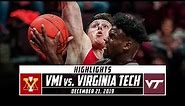 VMI vs. Virginia Tech Basketball Highlights (2019-20) | Stadium