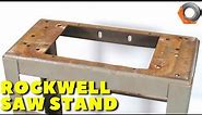 Vintage Delta Rockwell Band Saw Stand Restoration | Guide for Pits from Rust