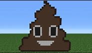 Minecraft Tutorial: How To Make A Poop Emoji