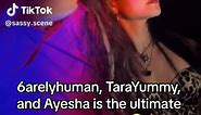 6arelyhuman, TaraYummy, and Ayesha: Ultimate Crossover Party with Icons in the Room