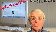 iMac G5 upgraded to iMac M1 using a MacMini M1 logic board