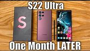 Samsung Galaxy S22 Ultra Review - 1 Month Later!