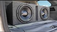 Skar Audio 1000 Watt IX-12-2X12VENTED Dual 12-inch Loaded Subwoofer Enclosure Demo!!