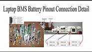 Laptop BMS Battery Pinout Connection Detail