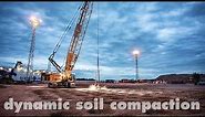 Liebherr – Dynamic soil compaction with a duty cycle crawler crane HS 8130 HD
