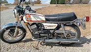1975 Yamaha RD250 first ride
