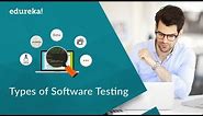 Types of Software Testing | Software Testing Certification Training | Edureka