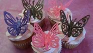 Decorating Cupcakes #120: Butterflies and "Love Mom" decorations (For Mother's Day) -with yoyomax12
