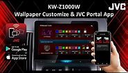 JVC KW-Z1000W Wallpaper Customize & JVC Portal App Wallpaper Set-Up