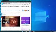 How to change Lock Screen Clock format on Windows 11/10