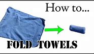 Army Packing Hack: Unique Way to Fold Towels for Camping, Vacation, Road Trips - Ranger Roll