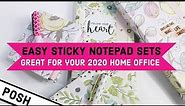Make Easy Sticky Notepad Sets/ MAKE DESIGNER LIKE NOTEPADS/ Give Your Home Office A Designer Look