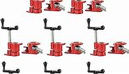 FLKQC 3/4" Wood Gluing Pipe Clamp Set | Pack of 8 Heavy Duty Pipe Clamps Quick Release Metal Pipe Clamp for Woodworking Workbench(8pcs 3/4")