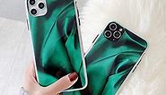 Retro Green Phone Case for iPhone 11 Pro Max Gold Protective