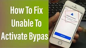 How to Fix Unable to Activate Fix Baseband Broken Bypass iPhone 5S To X iPhone iPad