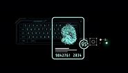 Fingerprint Identification on the Glowing Virtual Panel