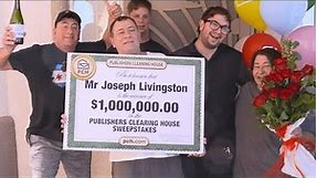PCH Sweepstakes Winner: Joseph L. from Las Vegas, NV Wins $1,000,000.00!
