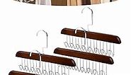 Anti Slip Multi Hook Coat Racks, 360 Degree Space Saving Hangers with 8 Hooks, Multifunctional Non-Slip Storage Hangers, Hanger with Multiple Hooks for Ties, Scarves, Socks 4 PCS