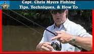 How to use a spinning reel for left handed anglers