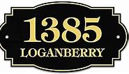 House Address Sign, House Address Plaque, Indoor/Outdoor Use, 7x12 Inch, 22 Colors, Reflective Option, USA Made by My Sign Center (Victorian)