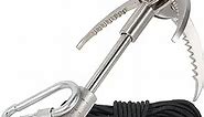 Grappling Hook - Grapple Claw - Multifunctional Heavy Duty Stainless Steel with 4 Enhanced Grip Claws for Hiking & Camping, Large Throwable Grapple Claw