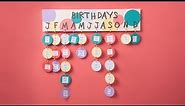 DIY Classroom Birthday Calendar - Ellison Education