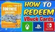 How to REDEEM Fortnite VBucks on ALL Consoles (Full Guide)