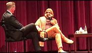 Dr. Zaius (Dana Gould) crashes the Planet of the Apes 50th Anniversary screening