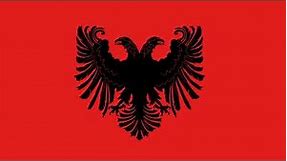 Historical Albanian Flag Animation
