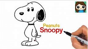 How to Draw Snoopy Easy | Peanuts Dog