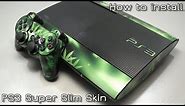 How to install our PS3 Super Slim Skin
