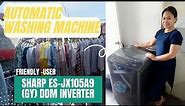 Automatic Washing Machine | SHARP ES-JX105A9 (GY) | 10.5 KGS | DDM INVERTER | HOW TO USE | SULIT BA?