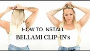 How to Install Bellami Clip-In Hair Extensions