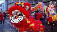 Dragon Dance & Lion Dance for the 2020 Chinese New Year celebrations in the City of Perth Scotland