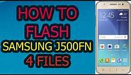 How To Flash Samsung SM-J500Fn 4 Files v6.0.1 With Odin