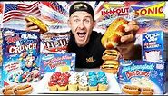 THE ALL AMERICAN 4TH OF JULY FOOD CHALLENGE! (10,000+ CALORIES)
