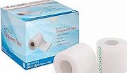 HEALQU Surgical Transparent Tape for Wound Care, Tubing, First Aid Supplies - 3" x 10yd Box of 4 Breathable, See Through, Microporous Waterproof Tape with Gentle Adhesion and Easy Monitoring