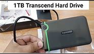 Transcend 1TB hard drive unboxing | How To Connect EXTERNAL Hard Drive To Any Android Mobile