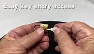 20mm Small Mini Brass padlock with Brass Chromed Keys
